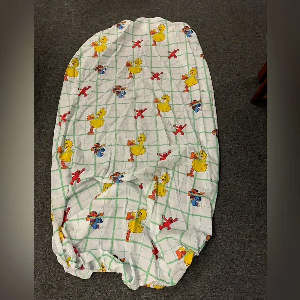 1997‎ Henson Sesame Street twin size flat and fitted sheet